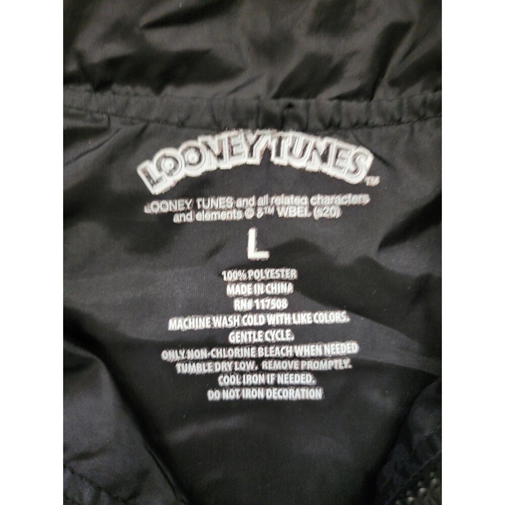 Looney Tunes Large 1/4 Zip Lighweight Pullover W/ Adjustable Waist Cartoons Y2K - Picture 6 of 7